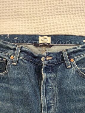 Citizens Of Humanity Straight-Leg Blue Denim Jeans